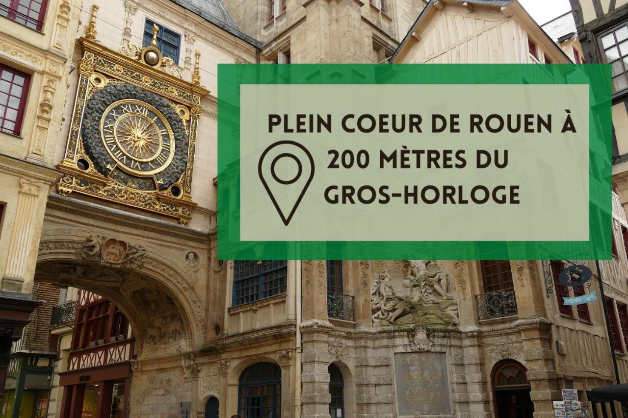 Studio Au Coeur De Rouen, 4 Personnes, Calme & Elegant Zewnętrze zdjęcie